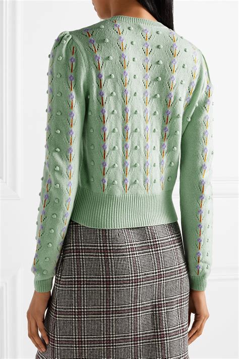 miu miu green sweater